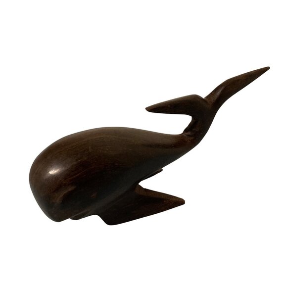 Other - Vintage Whale Sculpture Ironwood MCM Wood Carving